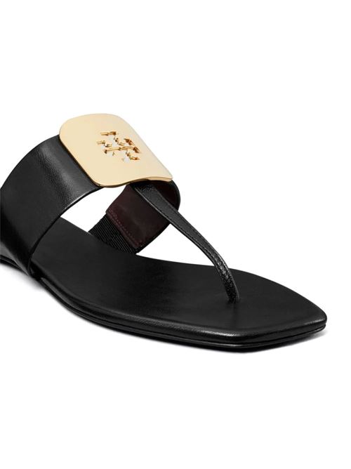 Georgia flip flops with embossed logo Tory burch | 154236006